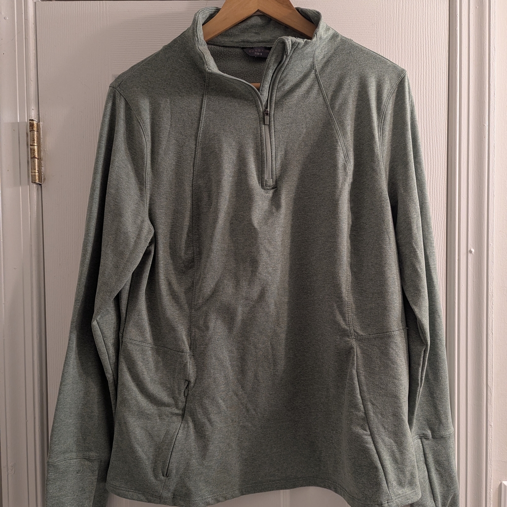 Danskin Women's Sage Green Quarter Zip